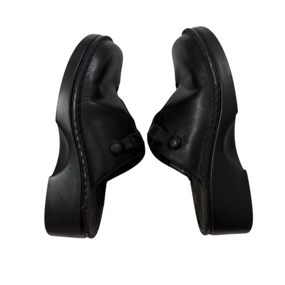 Naot Black Leather Suede Mule Clogs EU37 Comfort Slip On Shoes - Picture 11 of 12